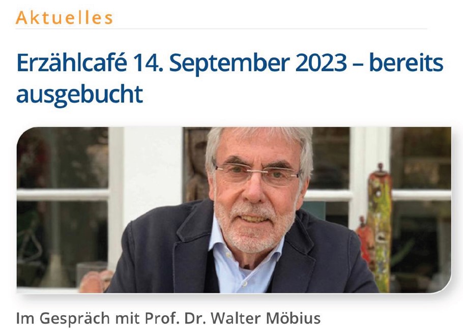 Erzählcafé: Im Gespräch mit Prof. Dr. Walter Möbius